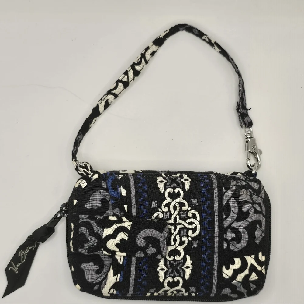 VERA BRADLEY Canterberry Cobalt Phone/Cigarette Pocket Ziparound Wallet - Picture 3 of 9